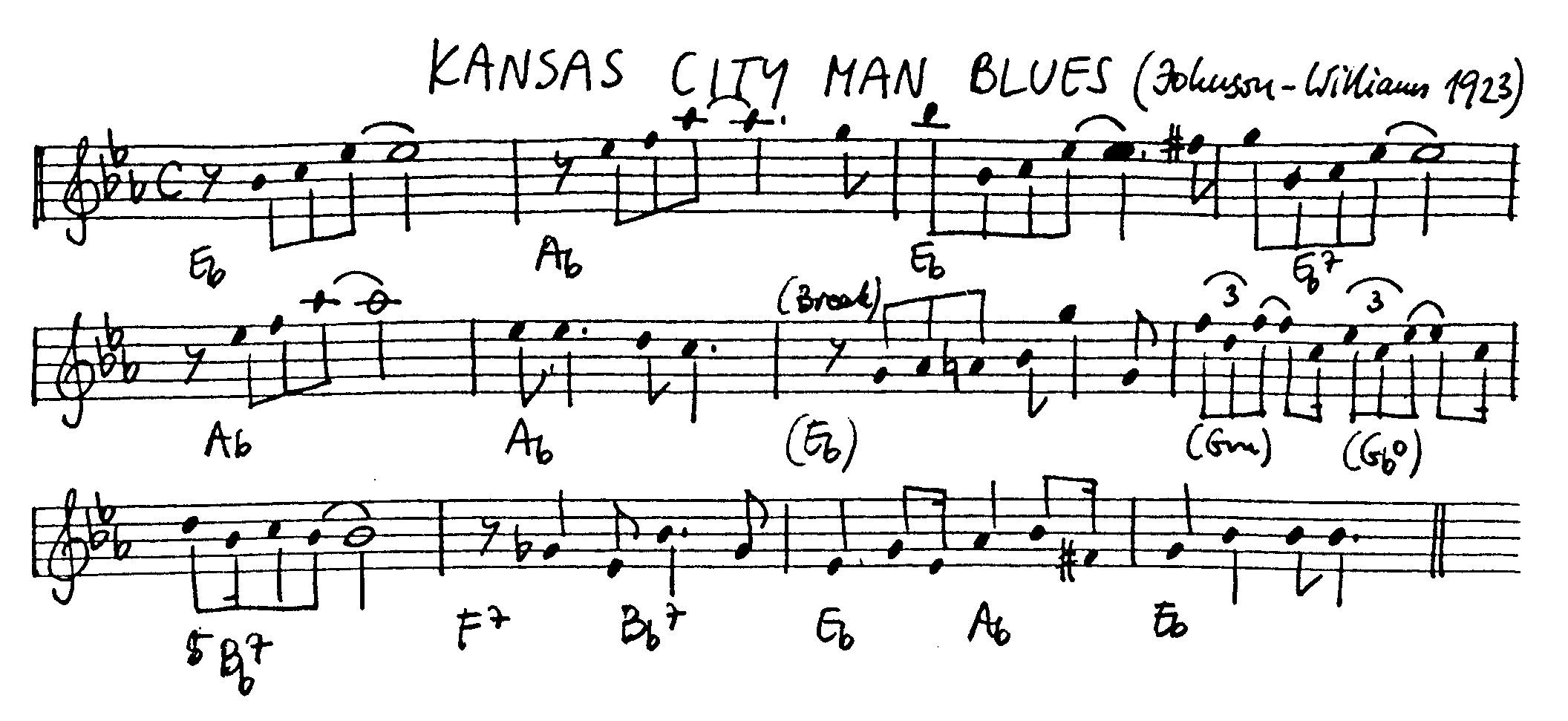 kansas city man blues leadsheet – book us for your next 20s or gatsby event